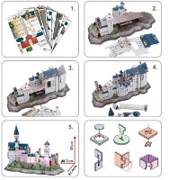 Puzzle 3D-constructor Cubic Fun Neuschwanstein Castle (L174h)