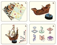 Puzzle 3D-constructor Cubic Fun Santa Maria (T4031h) imaginea #4 — magazin online Desire.md