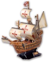 3D пазл-конструктор Cubic Fun Santa Maria schooner (T4008h)
