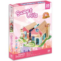 3D пазл-конструктор Cubic Fun Sweet Villa (P615h)