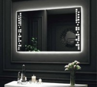 Oglindă baie cu iluminare LED O'Virro Iris 60x60