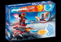 Figura Eroului Playmobil Action: Firebot with Disc Shoot (6835)