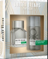 Parfum pentru el Benetton United Dreams Aim High EDT 60ml + Deo Spray 150ml