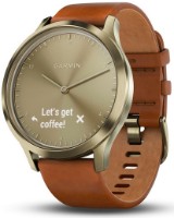 Smartwatch Garmin vívomove HR Premium Gold Tone Small/Medium with Light Brown Leather Band (010-01850-25)