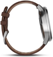 Смарт-часы Garmin vívomove HR Premium Silver Tone Large with Dark Brown Leather Band (010-01850-24)