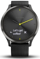 Смарт-часы Garmin vívomove HR Sport Black Large with Black Silicone Band (010-01850-21)