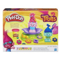 Пластилин Hasbro Play-Doh Trolls Press`n`Style Salon (B9027)