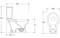 Rezervor de toaletă Guralvit Carmina (CA01RZV00)