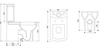Rezervor de toaletă Guralvit Nero (NE01RZV00)