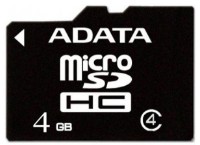 Сard de memorie Adata microSD 4Gb (AUSDH4GCL4-R)