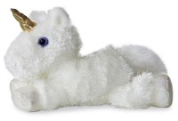 Jucărie de pluș Aurora Mini Flopsie Unicorn White 20cm (16622)