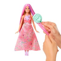 Păpușa Barbie Princess Magic Hair (DWH41)