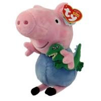 Jucărie de pluș Ty Peppa Pig George 15cm (TY46130)