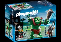 Figura Eroului Playmobil Knights: Giant Troll with Dwarf Fighters (6004)