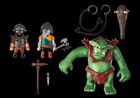 Figura Eroului Playmobil Knights: Giant Troll with Dwarf Fighters (6004)