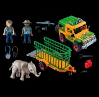 Mașină Playmobil Wild Life: Ranger's Truck with Elephant (6937)