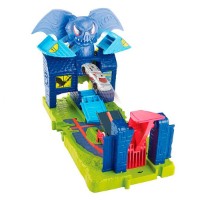 Set jucării transport Hot Wheels City Themed Gator Garage Attack (FNB05)