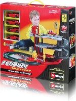 Set jucării transport Bburago Ferrari Parking Garage (18-31218)