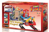 Set jucării transport Bburago Fire Station (18-30043)