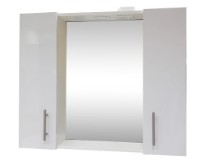 Шкаф с зеркалом Aquaplus Burgas White 85cm