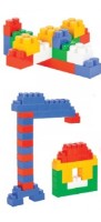 Set de construcție Pilsan Master Blocks with Trolley 52pcs (03-330)