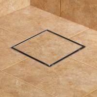 Rigolă de duș Kas Tile Insert S07 Inox 150x150x67 (21551)