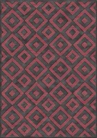Ковёр Ecofloor Farashe (470C482380) Rhombuses Garnet/Black 1.60x2.30m