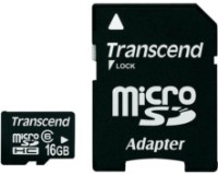 Карта памяти Transcend microSDHC 32Gb Class 10 + SD adapter (TS32GUSDHC10)