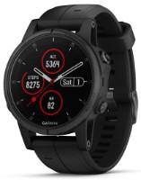 Smartwatch Garmin fēnix 5S Plus Sapphire Black with Black Band (010-01987-07)
