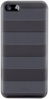 Husa de protecție Puro Stripe Cover for iPhone 5 Slate grey/Black (IPC5STRIPEBLK)