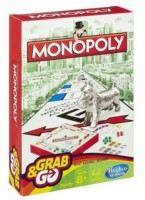 Joc educativ de masa Hasbro Monopoly Grab and Go Travel Game (B1002)