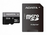 Карта памяти Adata microSD 32Gb + SD adapter (AUSDH32GUICL10-RA1)