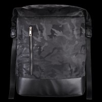 Rucsac pentru oraș Hama Roll-Top Mission Camo Black/Camo (101824)