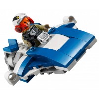 Set de construcție Lego Star Wars: A-Wing vs. TIE Silencer Microfighters (75196)