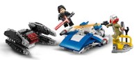 Set de construcție Lego Star Wars: A-Wing vs. TIE Silencer Microfighters (75196)