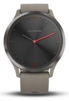 Смарт-часы Garmin vívomove HR Black with Silicone Band Sandstone (010-01850-03)