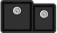 Кухонная мойка Aquasanita Helika Arca SQA230L Black metallic