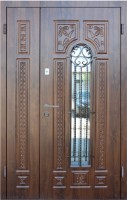 Входная дверь Tesand B14 Walnut Glass 2050x1200