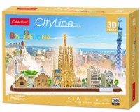 Puzzle 3D-constructor Cubic Fun City Line Barcelona (MC256h)