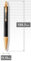 Шариковая ручка Parker IM Premium Black GT (1931667) фото №4 — интернет-магазин Desire.md