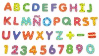 Set litere si cifre Viga Colorful Magnetic Letters and Numbers 77 pcs (59429)