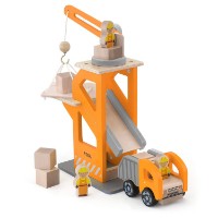 Set jucării Viga Crane Lift with Dumper (51616)