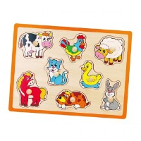 Joc educativ Viga Flat Puzzle-Farm Animals (50017)