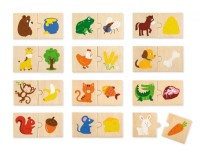 Пазл Viga 24 Animal Feeding Puzzle Set (51607)