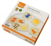 Пазл Viga 24 Animal Feeding Puzzle Set (51607) фото №2 — интернет-магазин Desire.md
