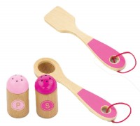 Набор посуды для кукол Viga Cooking Tool Set - Pink (50116) фото №2 — интернет-магазин Desire.md