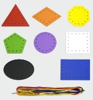 Joc educativ Viga Lace and Trace Shapes (50538) imaginea #3 — magazin online Desire.md