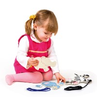 Joc educativ Viga Lacing Wild Animals (51326) imaginea #3 — magazin online Desire.md