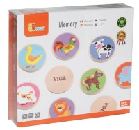 Joc educativ de masa Viga Memory Set Animals (51308)