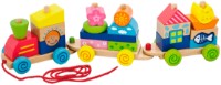 Кубики Viga Pull Along Stacking Train (50089)